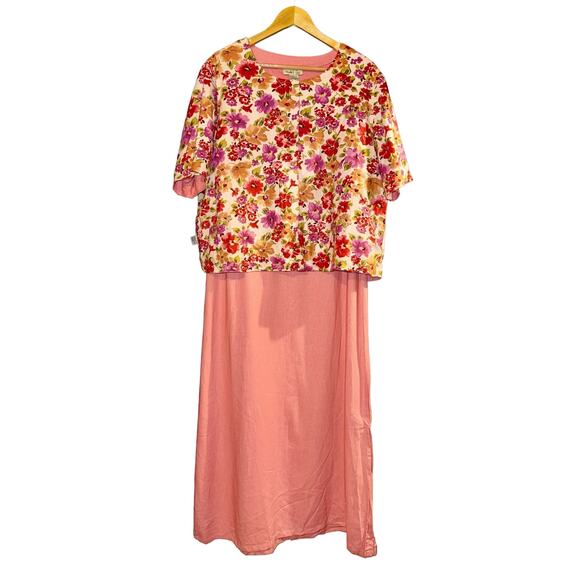 Studio Ease Floral Embroidered Butterfly Jacket with Dress Linen Fairy Sz 18W - Picture 13 of 16